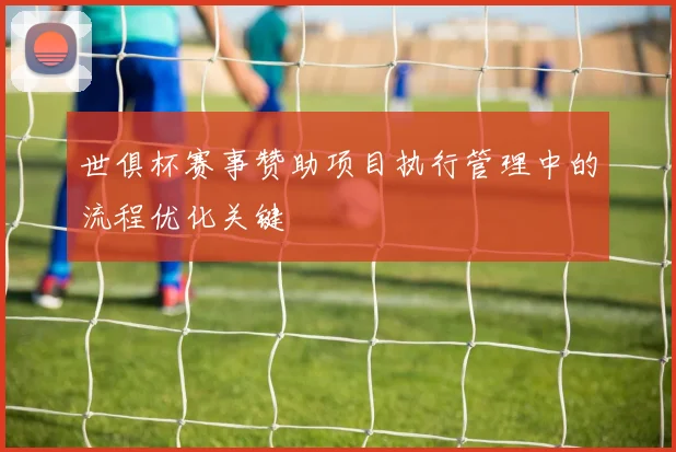 世俱杯赛事赞助项目执行管理中的流程优化关键